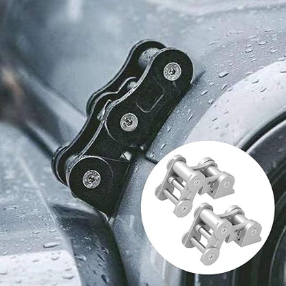 Hood Latches Kit Durable Secure Locking System for JK 2 Door & Unlimited 4 Door 2007‑2017 Off Roading Enthusiasts (Ti Color)