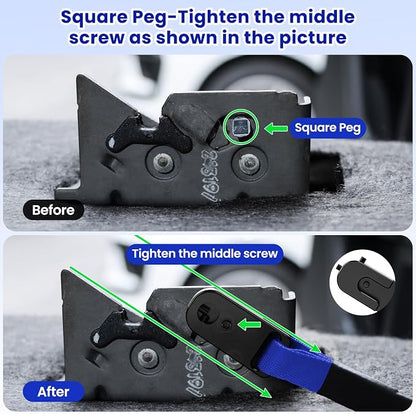 Kaishengyuan Upgraded Rear Seat Quick Release with Elastic Rope Compatible with Ford F-150 (2009+) & F-250/350 (2017+)