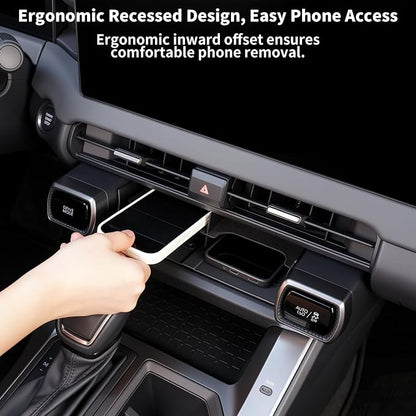 for Toyota RAV4 2026 Wireless Charging Protective Mat & Center Console Storage Protective Mat, Interior Accessories Silicone Anti-Slip Console Cover Pad for RAV4 2026 Accessories -2PC