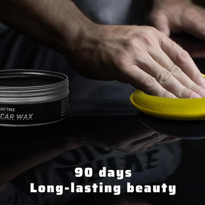 Car Paste Wax High Gloss Shine, Long Lasting Paint Protection, Superior Hydrophobic Water Repelling Properties, Natural Wax for Minor Scratch Repair and UV Protection, Safe for All Vehicles(Black)