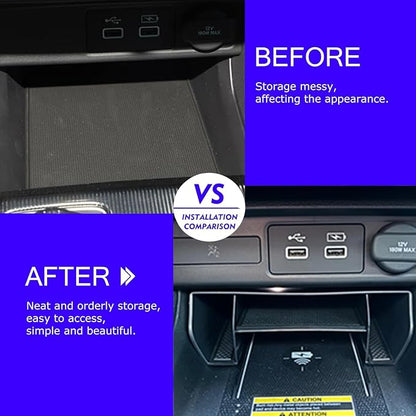 6pcs-2025 2026 Civic Center Console Organizer Hidden Storage Organizer for 2022-2026 Honda Civic 2026 Accessories 11th Gen Sedan Hatchback LX EX Sport Armrest Organizer(Not for Si/SporTouring)