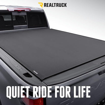 RealTruck TruXedo Pro X15 Soft Roll Up Truck Bed Tonneau Cover | 1485801 | Fits 2019-2024 Dodge Ram 1500 w/Multi-Function (Split) Tailgate 5' 7" Bed (67.4")