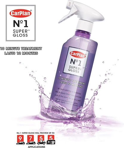 CarPlan No1 Super Gloss, 10 min to Apply Lasts 12 Months, 21 Fl Oz