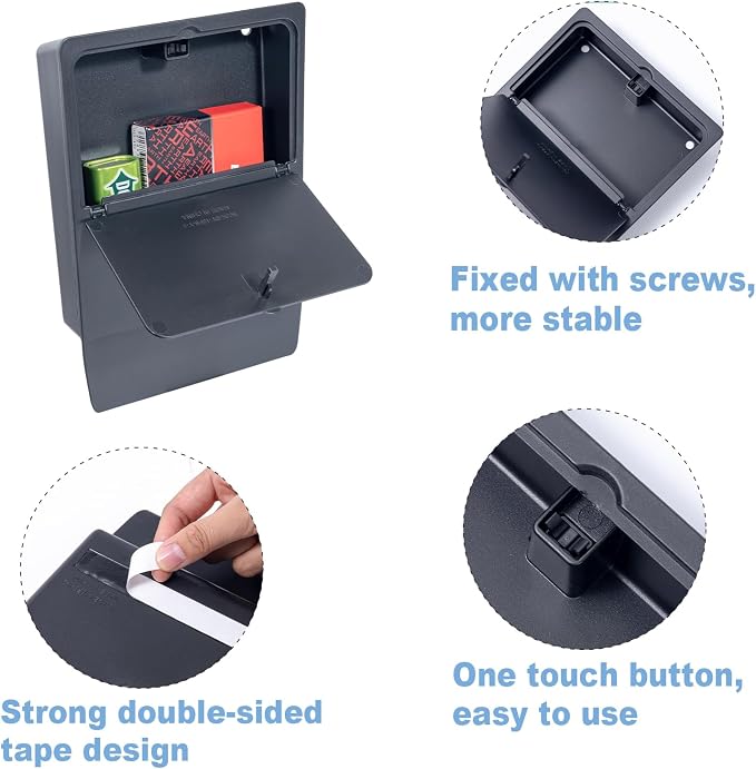 PIMCAR Center Console Hidden Organizer for Honda Accord 2018 2019 2020 2021 2022 Armrest Secret Compartment One-Touch Hidden Storage Accessories