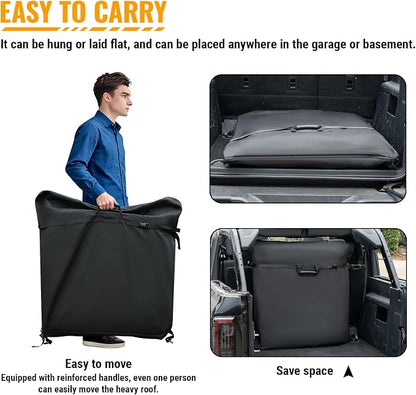 MAIKER OFF ROAD Freedom Panel Hard Top Storage Bag with Handle Compatible with Ford Bronco 2021-2025 Bronco 2 & 4 Door, Heavy Duty 600D Oxford Fabric Car Top Panel Protector Bag