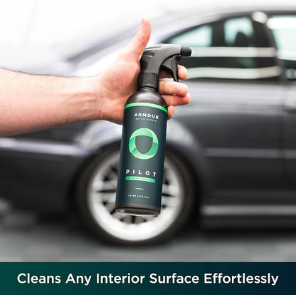 Armour Detail Supply Pilot Interior Detailer: Total Solution for Multi-Surface Care | UV Protection | Streak-Free Finish | Trigger Spray (16 Oz)