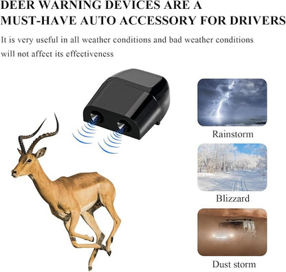 4 PCS Deer Whistles for Cars, Avoid Collisions Deer Warning Whistle with Adhesive Tape, Ultrasonic Animal Alert Devices for Motorcycle Truck SUV, Car Accessories