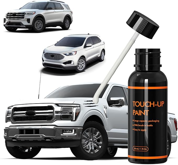AZ Star White Touch Up Paint for Ford, DIY Car Paint Scratch Repair Kit, Automotive Paints, Quick & Easy Fix Scratch Repair for F-150/Mustang/Explorer/Expedition/Escape/Edge/Ford Truck