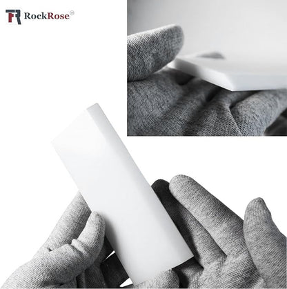 RockRose 6.7'' Cast Aluminum Handle Squeegee Professional Window Tinting & Vinyl Wrap Applicator for Car Wrap Tool PPF Installation and Window Film - Scratch-Free Bubble Remover 2PK