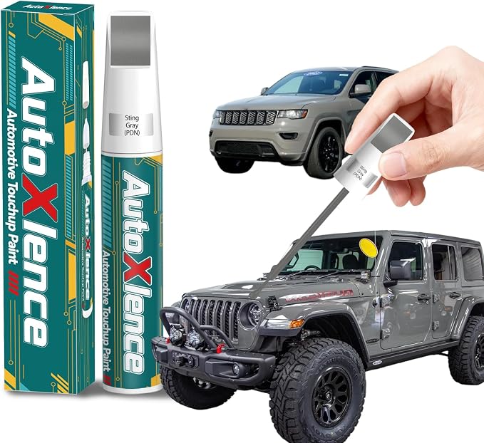 Sting Gray(PDN) Touch Up Paint Compatible with Jeep Car Paint Pen Scratch Repair Automotive Scratch Remover Fix Exact Color Match