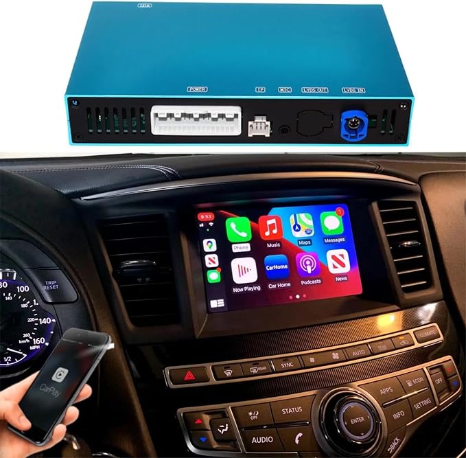 Wireless CarPlay & Android Auto Interface for Infiniti QX50 QX55 QX60 (2020-2022) – Fits 28330 – ONLY for Vehicles Without Factory CarPlay