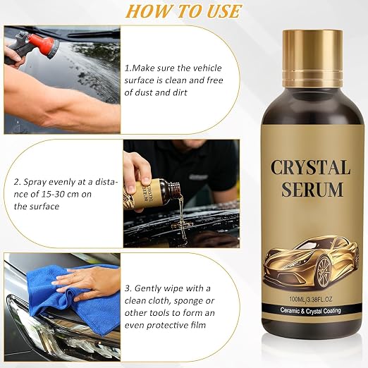 Ceramic Coating for Cars Graphene Spray 9h Ceramic Coating for Automotive Paint Protection Professional Detailing Supplies Long Lasting Anti Static Easy Apply