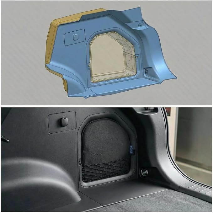 For Toyota Rav4 2026 Trunk Upgrade, Trunk Organizer Pocket Bag, Trunk Cubby Storage bag,Cargo side pocket Black, 1 pc