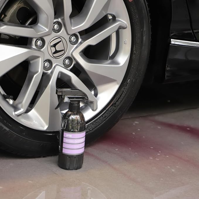 SPTA Wheel & Tire Cleaner, 16oz 500ml Rim Cleaner Spray Brake Dust, Iron Remover, All in One Tire & Wheel Car Wash Wheel Well Cleaning Spray for Car Detailing,Safe On Most Rim Finishes -CL007