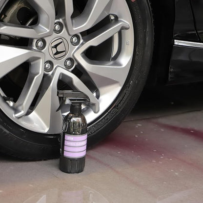 SPTA Wheel & Tire Cleaner, 16oz 500ml Rim Cleaner Spray Brake Dust, Iron Remover, All in One Tire & Wheel Car Wash Wheel Well Cleaning Spray for Car Detailing,Safe On Most Rim Finishes -CL007
