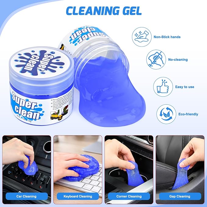 Nilight 15PCS Car Detailing Kit Auto Cleaning Tools Wash Set with Storage Carry Bag Beginners Easy to Use for Interior Exterior Car Care Clean Windshield Dashboard Seat Air Vents Wheels Tires, Blue