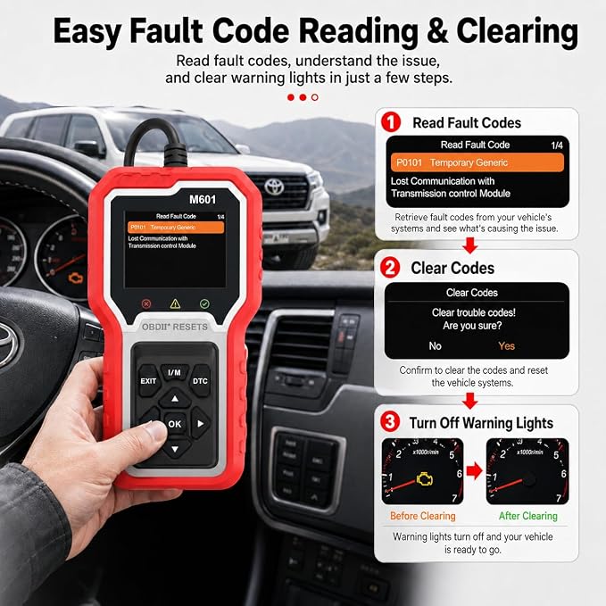 Panlong OBD2 Scanner Specialized for Toyota/Lexus/Scion Engine ABS SRS Transmission Full System Code Reader Professional OBDII Diagnostic Tool