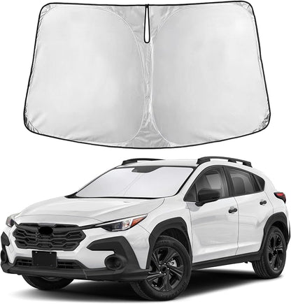 EcoNour Windshield Sunshade Compatible for Subaru Crosstrek 2024 2025 2026, Sun Visor for Front Windshield & Window Sun Shade Cover, UV Heat Blocker & Protector, Car Accessories