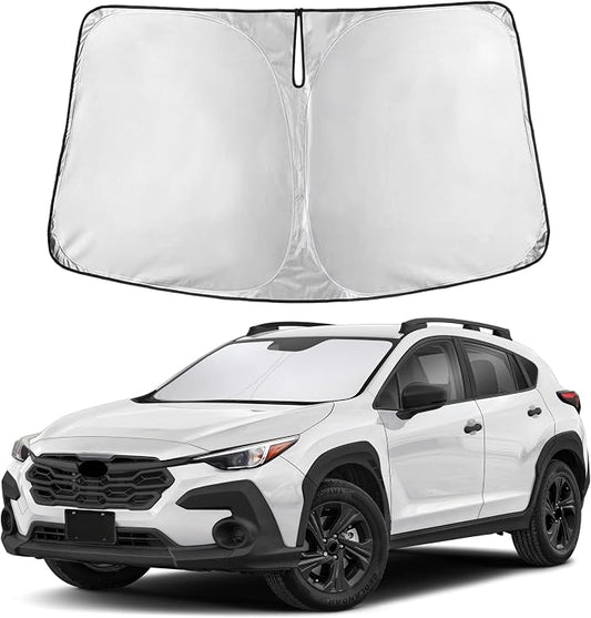 EcoNour Windshield Sunshade Compatible for Subaru Crosstrek 2024 2025 2026, Sun Visor for Front Windshield & Window Sun Shade Cover, UV Heat Blocker & Protector, Car Accessories