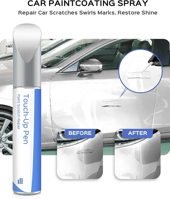 25D/26G Snowflake White Pearl Tricoat Touch Up Paint Compatible with Mazda Exact Match Chips and Nicks Touch Up