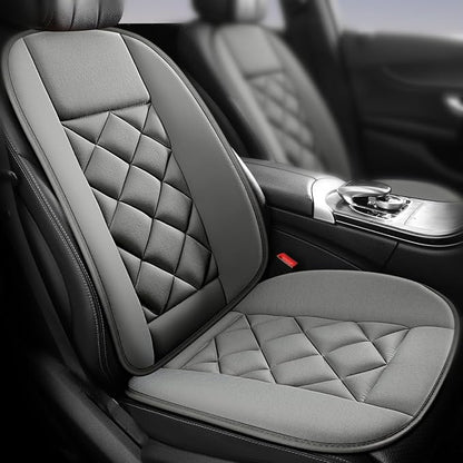 Car Seat Cushion with Back Support Pillow, Car Seat Cushion for Long Driving, Breathable Car Seat Protector, 1.2'' Thick Memory Foam Design for Pain Relief, Seat Pad for Car SUV Truck (Grey)