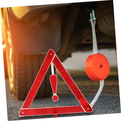 2pcs Car Warning Sign Safety Triangle Road Safety Kit Compact Folding Easy to Use