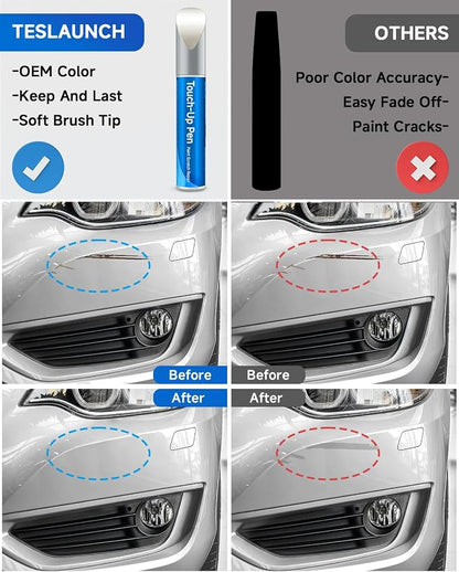 GBN/WA800J/98 White Diamond Metallic Tricoat Touch Up Paint Compatible with Chevrolet GMC Buick Cadillac Exact Match Touch Up Paint Car Scratch Repair
