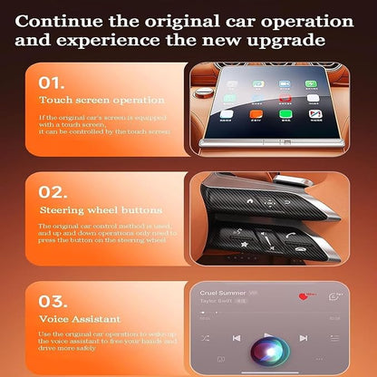 Wireless Carplay Adapter for Ford Mustang 2021 2022 2023 2024, 2 in 1 Android Auto/Carplay Wireless Adapter Auto Reconnect Accessories,Black