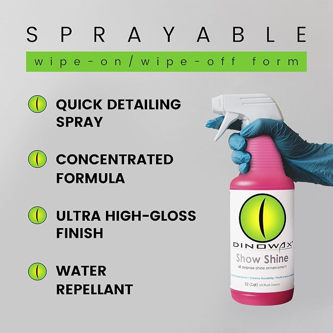 Show Shine, All Purpose Shine Enhancement, Car Wash Detail Spray, Car Detailer Spray, Car Detailing Supplies, Strawberry Shortcake Scent, Clean Collection, 32 oz