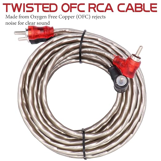 8 Gauge Car Amp Wiring Kit,1000 Watt Amp Wire kit,Make Connections and Brings Power to Your Audio Systems, Subwoofers and Speakers