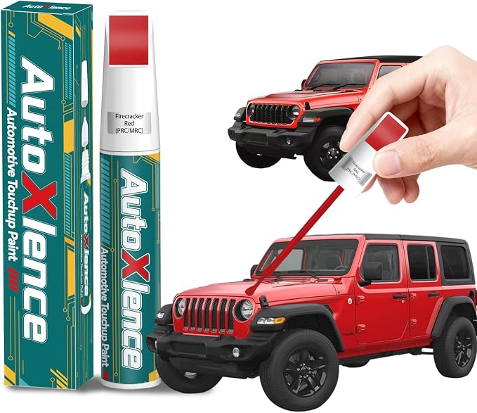 Firecracker Red(PRC/MRC) Touch Up Paint Compatible with Jeep Car Paint Pen Scratch Repair Automotive Scratch Remover Fix Exact Color Match