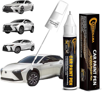 085 Eminent White Pearl Car Touch Up Paint for Lexus, Color Accurate Car Paint Scratch Repair Pen Kit Quick & Easy Fix Vehicle Chips and Automotive Nicks Scuff