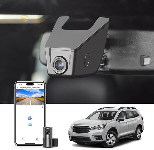 Mangoal Front 4K & Rear 1080P Dash Cam Custom fit for Subaru Ascent 2019 2020 2021 2022 (Model A),Limited Onyx Edition Premium Touring etc, Integrated OEM Look, UHD 2160P Video, App & WiFi, 128GB Card