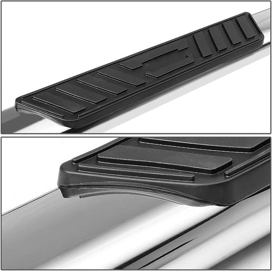 Auto Dynasty Oval Running Boards Compatible with 2009-2014 Ford F150 Crew Cab, Stainless Steel Side Step Rail Nerf Bars, 5" Step Bars, Polished Chrome 2010 2011 2012 2013