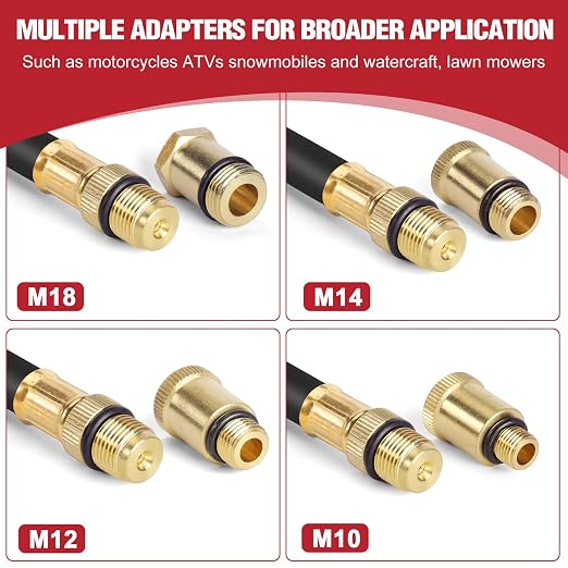 BETOOLL 9pcs Compression Tester with Spark Plug Tester - 300PSI Car and Motorcycle Engine Cylinder Compression Gauge Automotive Tool