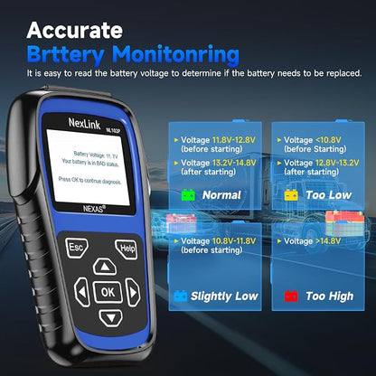 NEXAS NL102P Heavy Duty Truck Scanner with DPF Regeneration, Full System Diesel Diagnostic Tool for J1939/J1708 Trucks