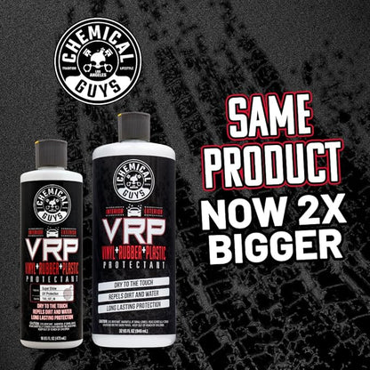 Chemical Guys VRP Vinyl, Rubber, and Plastic Dressing - Tire Dressing, Non-Greasy, Dry-to-the-Touch Shine for Tires, Trim, and More, Safe for Cars, Trucks, SUVs, RVs & More - 32 oz