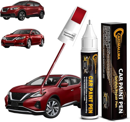 NAH Cayenne Red Pearl Car Touch Up Paint for Nissan, Color Accurate Car Paint Scratch Repair Pen Kit Quick & Easy Fix Vehicle Chips and Automotive Nicks Scuff