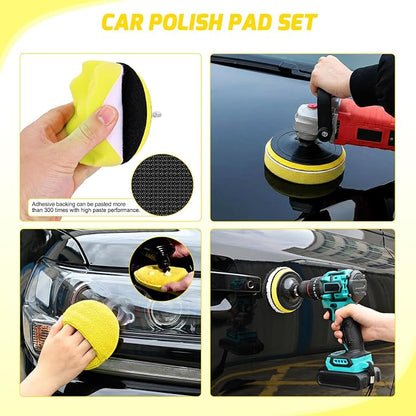 Nilight 27PCS Car Detailing Kit Auto Cleaning Tools Wash Set with Storage Carry Bag Home Use for Interior Exterior Deep Clean Polish Car Care Windshield Dashboard Seat Air Vents Wheels Tires, Yellow