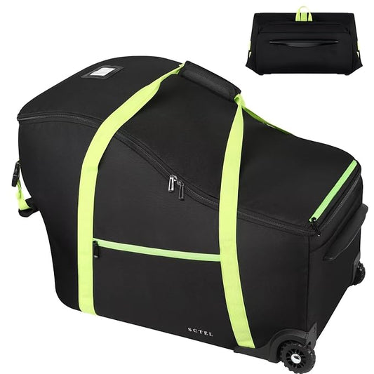 SCTEL Baby Car Seat Travel Bag Fit Chicco Keyfit 35 and Anti-rebound Bar Base, Doona Car Seat Stroller and Base, Nuna Pipa Travel Bag, Infant Car Seat Bags for Air Travel, Doona Travel Bag