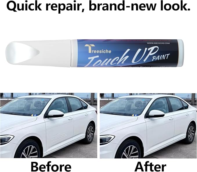 SWP Snow White Pearl Touch Up Paint for Kia Exact Match, Car Paint Scratch Repair kit, 2 in 1 Scratch Remover Pen with Color-Matched Rapid Drying of Paint Coating