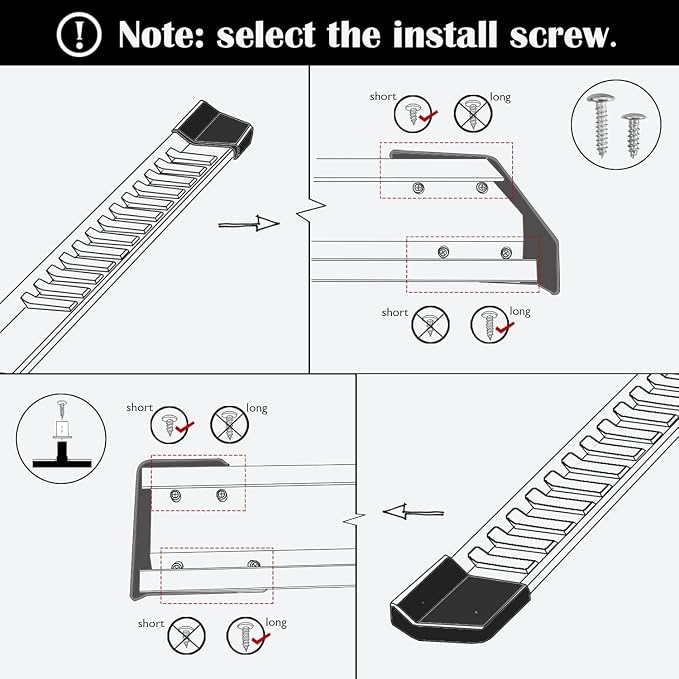 COMNOVA Running Boards Compatible with 2004-2014 Ford F-150 Super Cab (3/4 Size Rear Doors), 6 Inch Step Pad Design, F150 Step Bars Side Steps Made with Carbon Steel, F150 Truck Nerf Bars, OE Style.