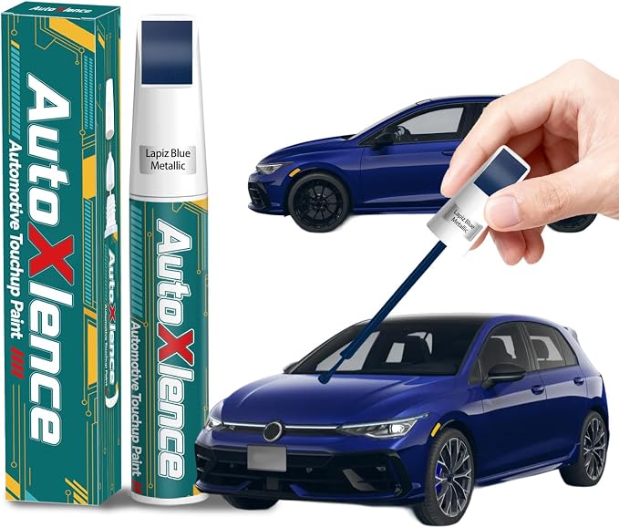 Lapiz Blue Metallic(LD5K/L9) Touch Up Paint Compatible with Volkswagen Car Paint Pen Scratch Repair Automotive Scratch Remover Fix Exact Color Match