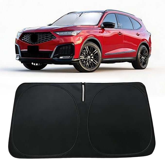 Windshield Sun Shade for Acura MDX 2021-2026, Car Front Window Sunshade with 240T Sun Visor Protector Blocks UV Rays Heat Sun Shield Accessories