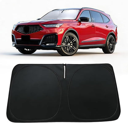 Windshield Sun Shade for Acura MDX 2021-2026, Car Front Window Sunshade with 240T Sun Visor Protector Blocks UV Rays Heat Sun Shield Accessories