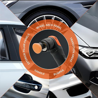 SPTA T40 Orange Mini Medium-Cut Polishing Pads Sets, 5Pcs 1.3inch/32mm Sponge Polishing Buffing Pads, Car Foam Detail Polishing Pad Kit for Car Detail Polishing, Small Area Polishing -FPTSS1O