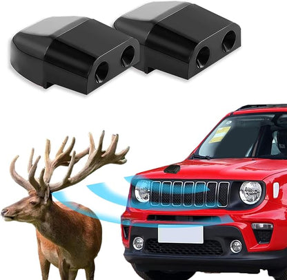2PCS Deer Whistles for Car, Automotive Deer Warning Whistle Devices, Avoid Collisions Deer Warning Devices with Adhesive Tapes, Universal Animal Alert Accessories Fit Cars Trucks Motorcycles