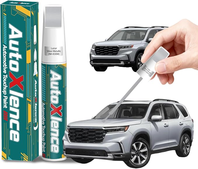 NH-830M Lunar Silver Metallic Touch Up Paint Compatible with Honda Car Paint Pen Scratch Repair Automotive Scratch Remover Fix Exact Color Match