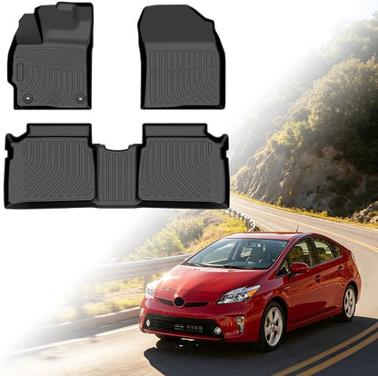 Floor Mats for Toyota Prius 2012 2013-2015, Prius Floor Mats (NOT for Prius c or Prius v or Plug-in), TPE Non-Slip Waterproof Summer Winter Floor Liners