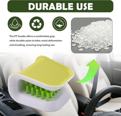 Car Seat Belt Cleaner Brush,Non-Slip Car Cleaning Brush with Double-Sided Bristle Brushes,U-Shaped Design Cars Detailing Brushes for Cleaning Most Vehicle Models Safety Belts